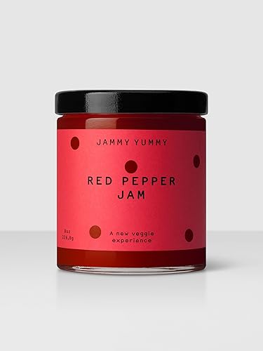 Miniatura 3 de Paquete de tres Jammy Yummy - Mermelada de tomate de 7.7 onzas, mermelada de jalapeño 7.8 onzas, mermelada de pimiento rojo 7.5 onzas, para ensalada