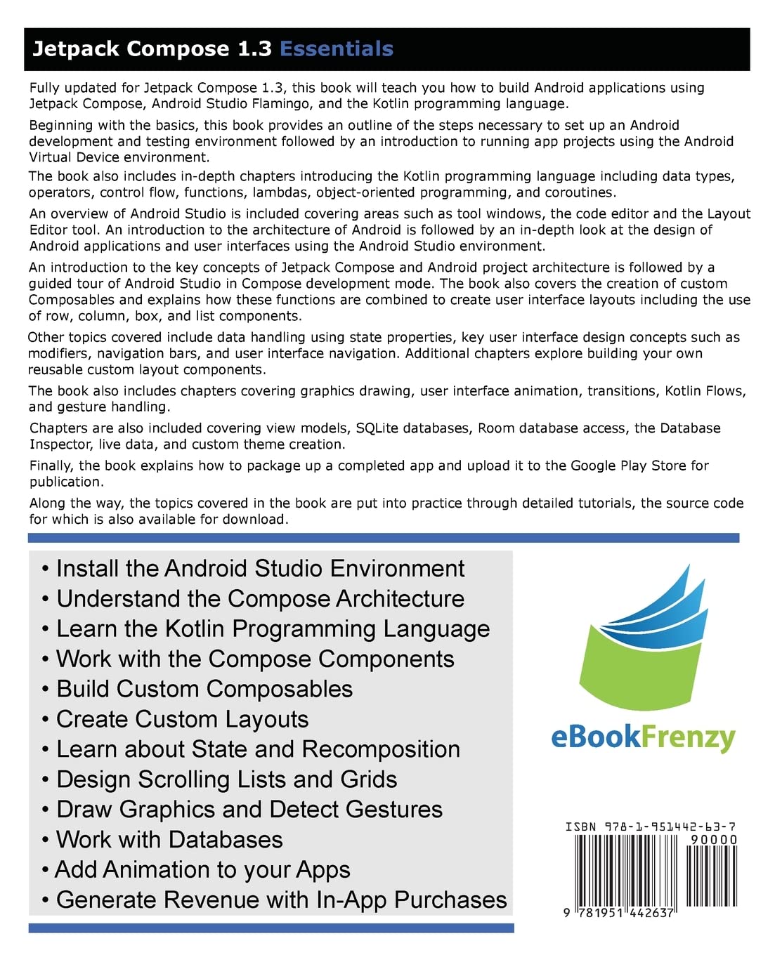 Jetpack Compose 1.3 Essentials: Developing Android Apps with Jetpack Compose 1.3, Android Studio, and Kotlin