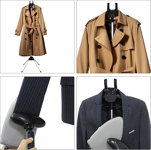 Miniatura 10 de Perchero de mano para ropa de vapor, colgador de ropa para planchar a vapor, estante de vapor para ropa, estante de vapor para ropa, poste de vapor