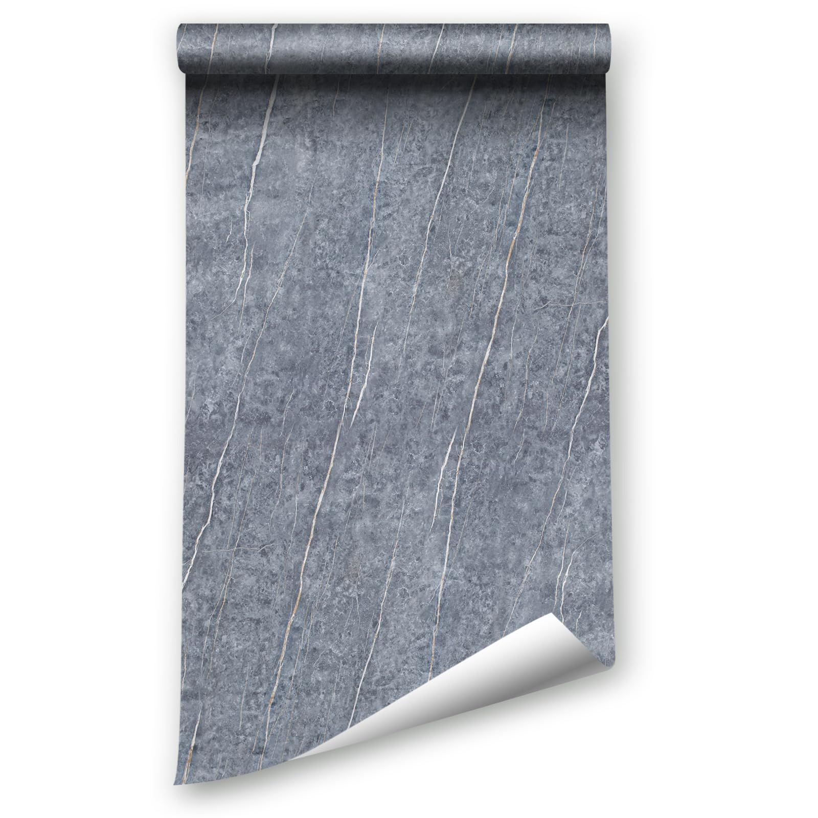 LZH-LP Frosted Marble Wall Paper, 40x1000CM Granite Marble Contact Paper for Countertop Cabinet Furniture Refurbishment Thick Removable Self Adhesive Wallpaper Peel and Stick Vinyl Roll
