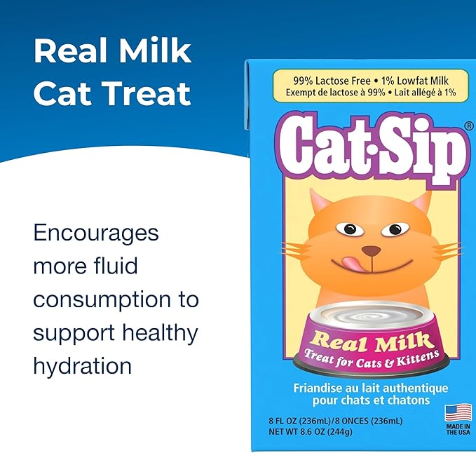 PetAg Cat-Sip Leche Snack para Gatos 48 oz Pack 6 uds miniatura 2