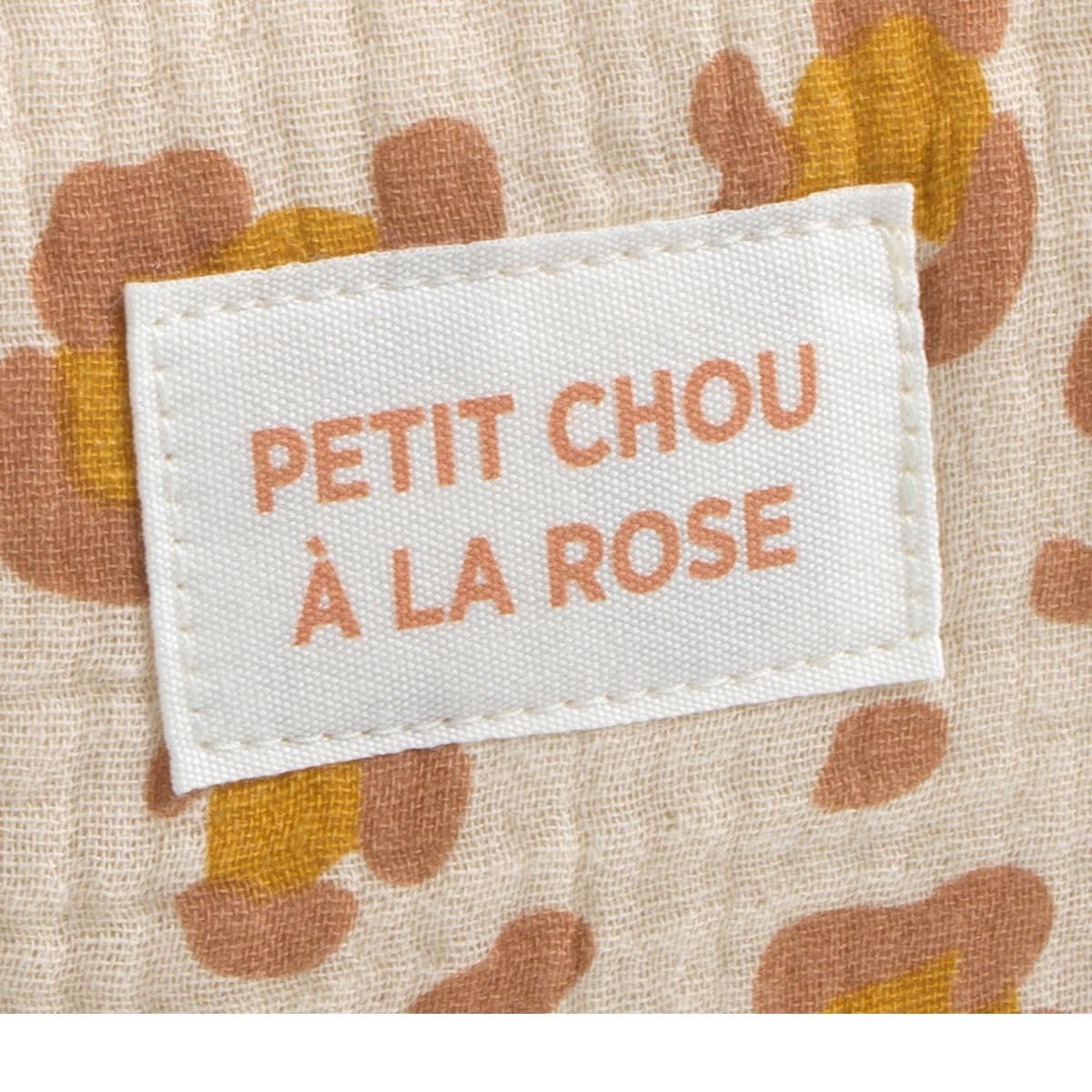 Trousse de Toilette en Gaze de Coton imprimé léopard