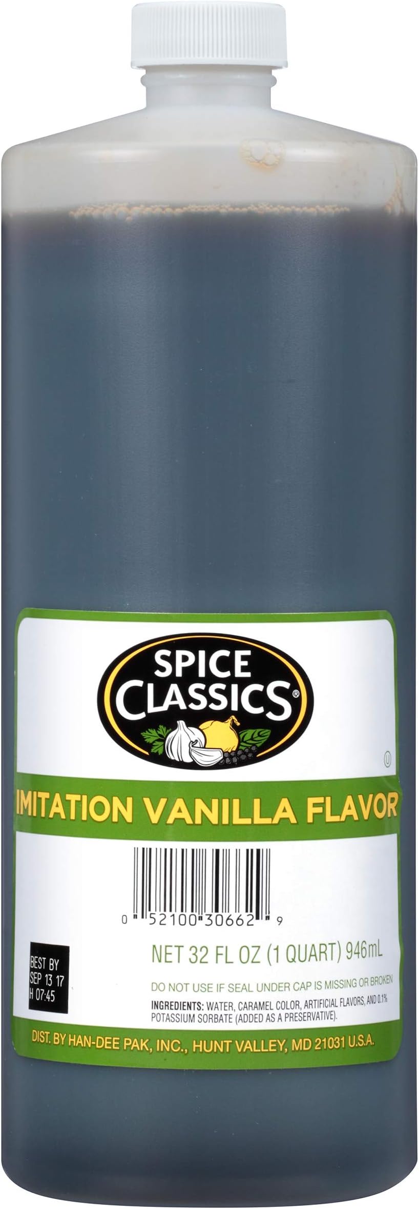 Spice Classics Imitation Vanilla Flavor, 32 fl oz (Pack of 12)
