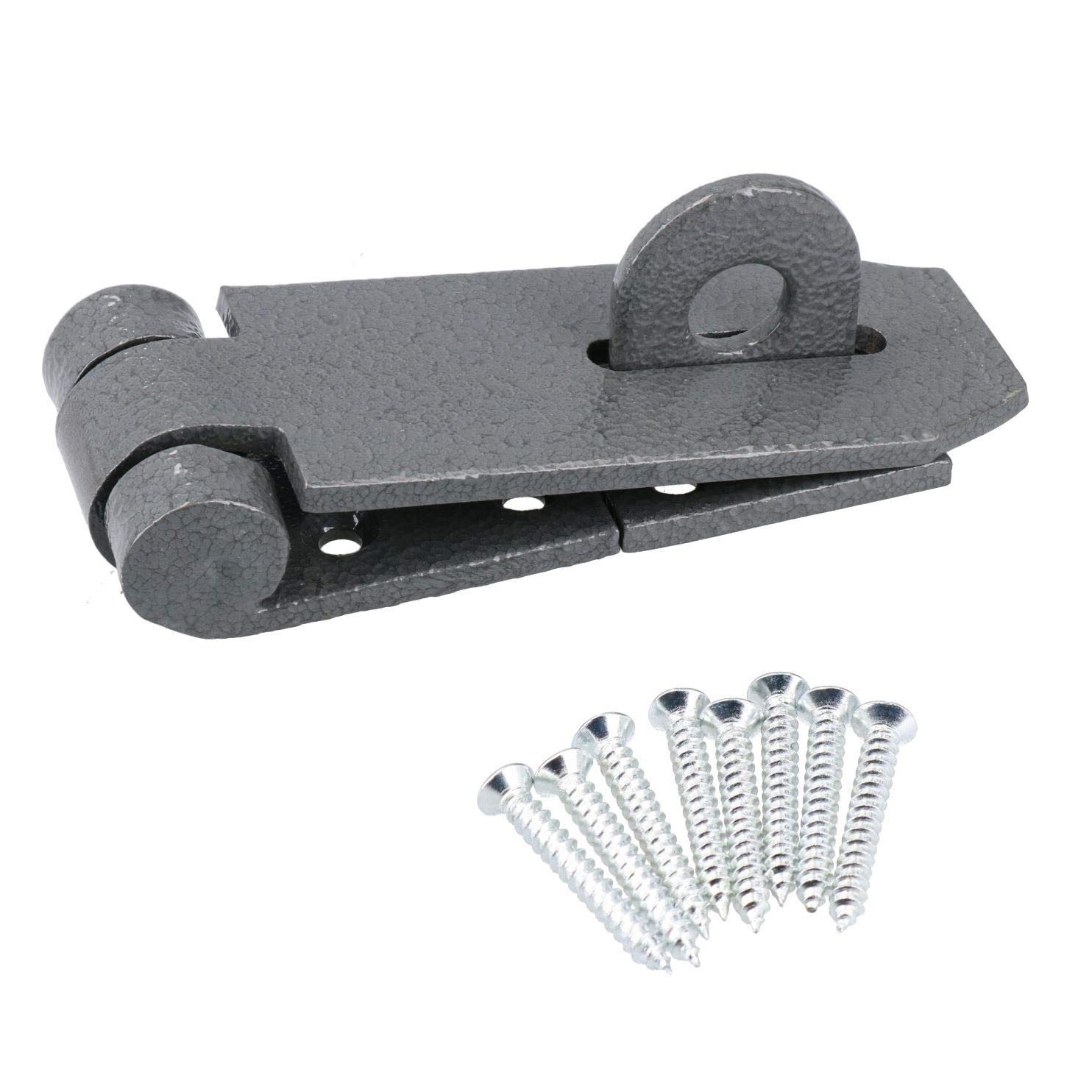3.5" x 1.5" (89 x 38mm) Hasp and Staple Security Garage Shed Gate Door Latch Lock