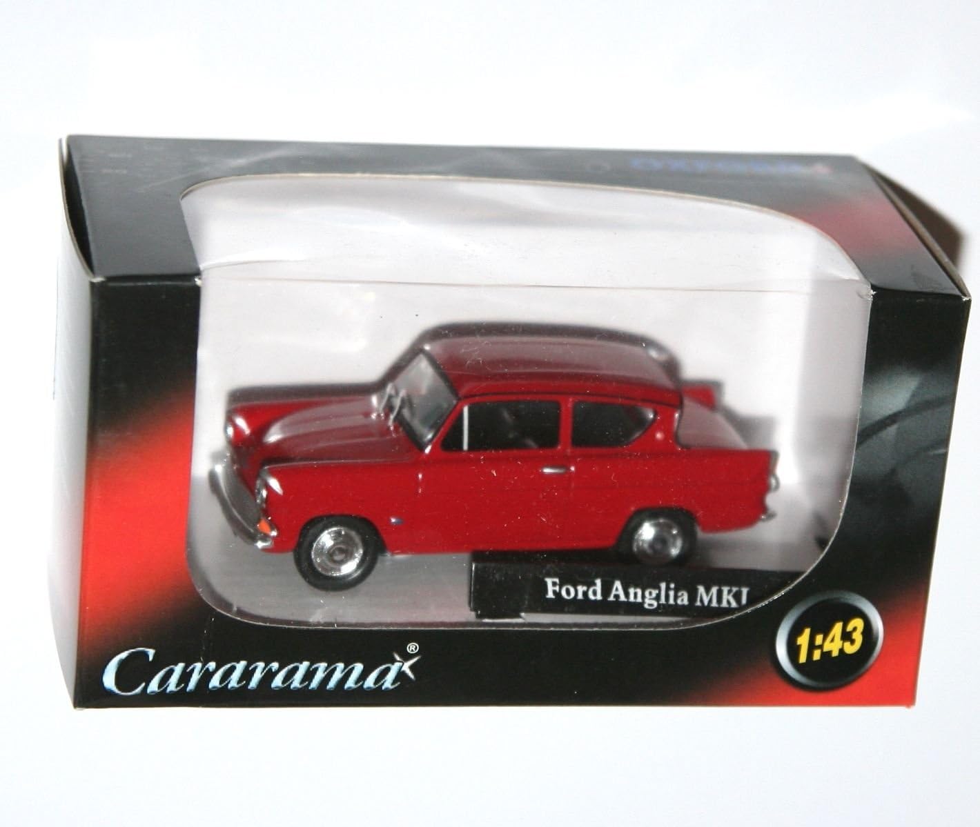 FORD ANGLIA MODEL CAR RED 1:43 SCALE CARARAMA CR040 ISSUE 251XND 60'S K8Q