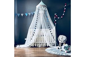 A Kid's Castle: OldPAPA Mosquito Net Canopy Bed Tent with Stars