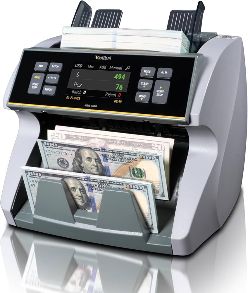 Kolibri KBR-1500 V2 Business-Grade Money Counter | Bill Counter
