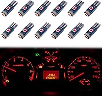 Vista 8 de 12 unidades de bombillas LED T5, 74 73 37 2721 bombilla de luz de cluster de instrumentos, bombilla LED de tablero de 12 voltios, brillante, libre