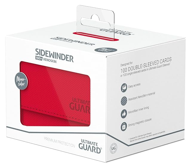 Foto 7 de 7 de Ultimate Guard Sidewinder 100+ XenoSkin Monocolor Rojo
