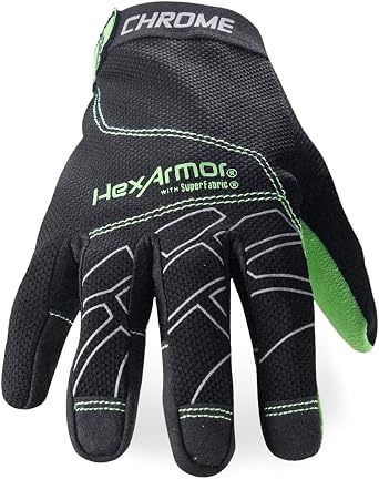 HexArmor Heavy Duty Cut-Resistant Durable Grip Work Gloves | Chrome Series 4023