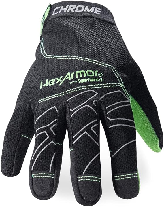 HexArmor Heavy Duty Cut-Resistant Durable Grip Work Gloves | Chrome Series 4023