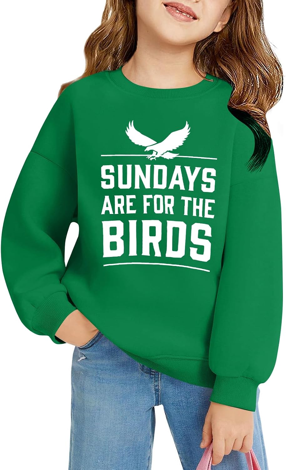Boys Girls Football Sweatshirt Vintage Bird Graphic Pullover Tops 5-14Y | Boys Girls Football Sweatshirt Kids Vintage Graphic Crewneck Hoodie Youth Game Day Pullover Shirts Long Sleeve Top