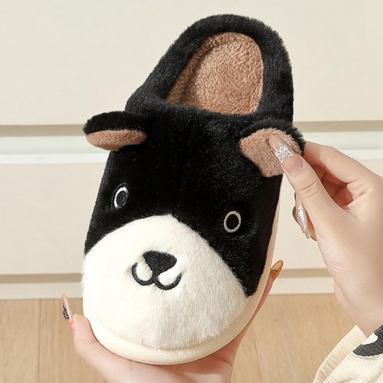 [PReni] 室内スリッパ 大きいサイズ 22.5~27.0cm ボアスリッパ 冬用 あったか 足冷え対策 ふわふわ 柔らかい ル