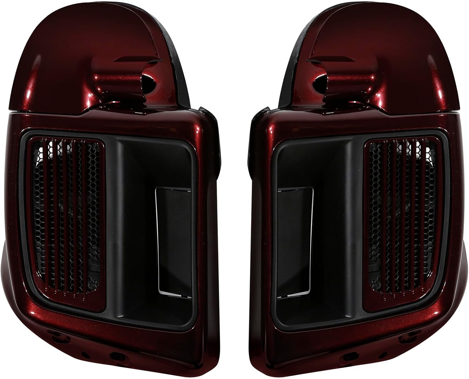 HR3 Color-Matched Twisted Cherry Vented Fairing Lowers Compatible with 2014-later Harley Water-Cooled Ultra Limited, Road Glide Ultra, Electra Glide, Tri Glide Ultra
