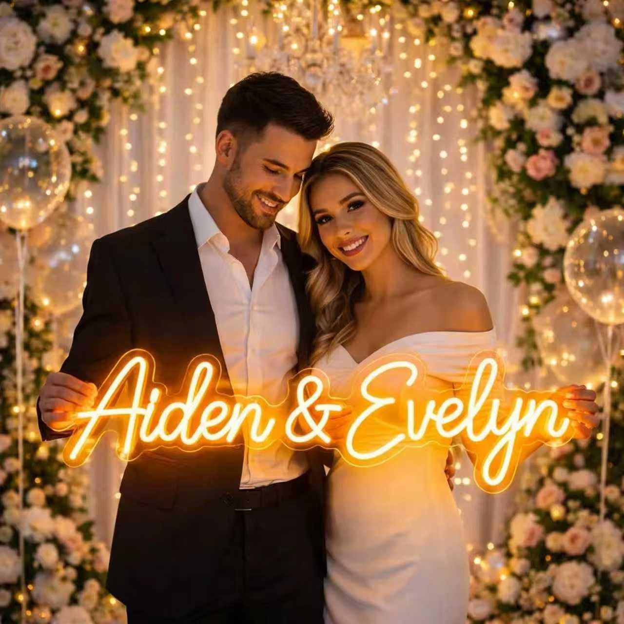 Custom Neon Sign, Neon Name Sign Customizable for Wall Decor, Personalized Light up Neon Name Sign for Wedding Bar Birthday Party Gift