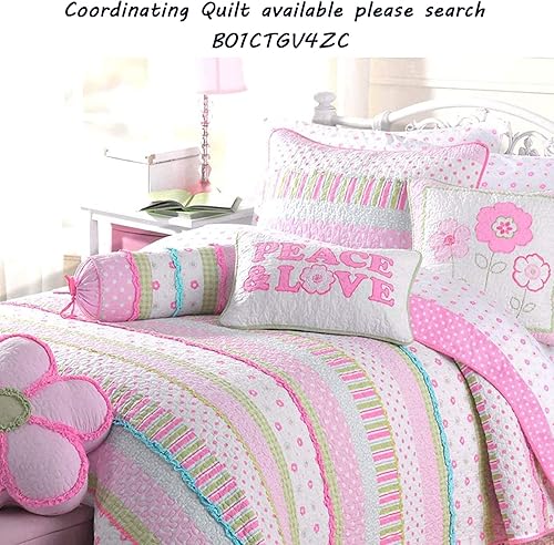 Miniatura 2 de Cozy Line Home Fashions Pink Greta Pastel Peace & Love - Almohada decorativa (Peace & Love - 1 pieza)