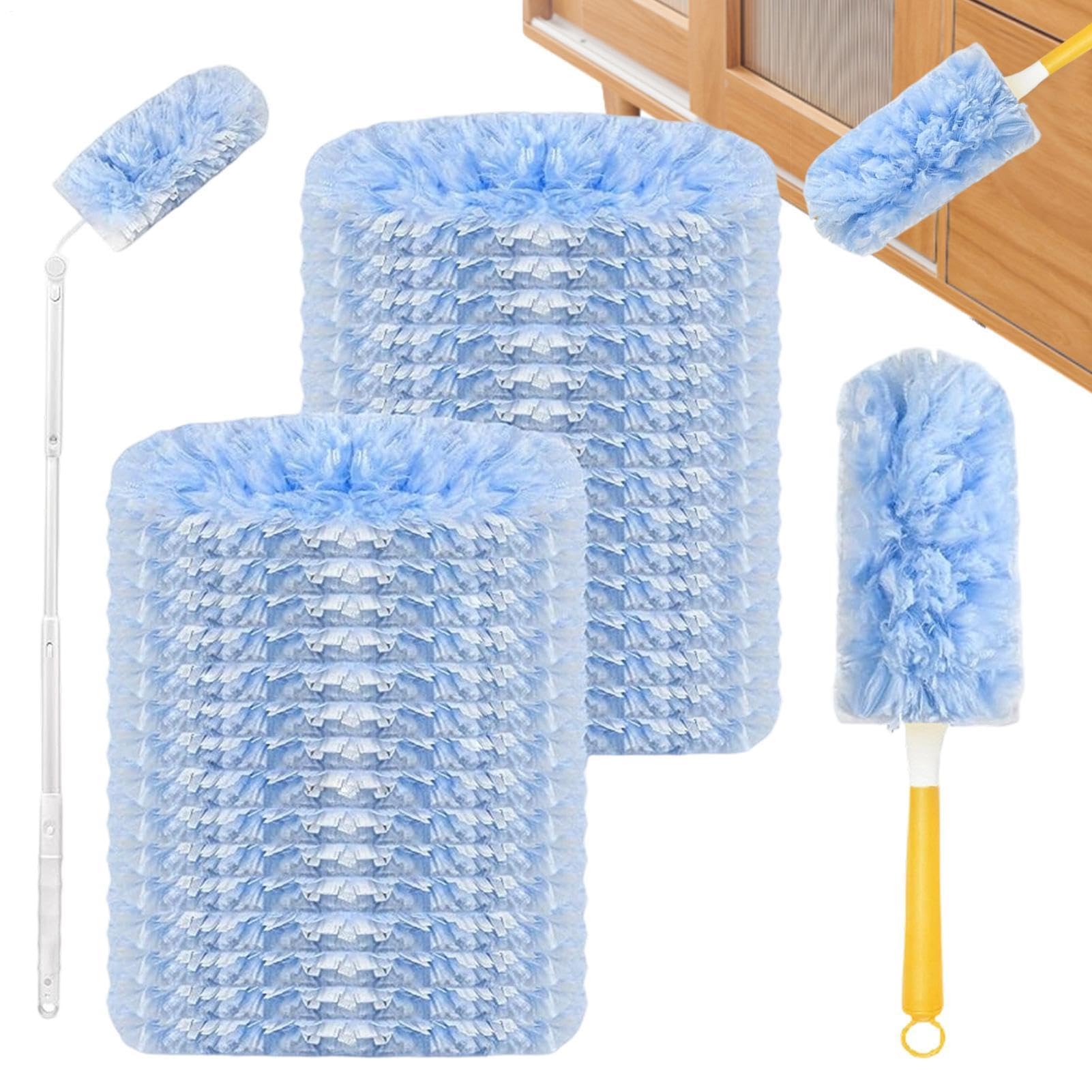 Plumeau électrostatique double face pour un dépoussiérage complet des rebords de fenêtre