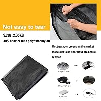 Vista 6 de LIAMST Pantalla de puerta de garaje para 10 x 8 pies, 1 puerta de garaje de automóvil, pantalla de puerta de fibra de vidrio reforzada, imanes