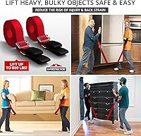 Vista 3 de X-Protector Correas para Mudanza - 2 PIEZAS - Correas de Levantamiento para 2 Mudadores - Correas para Muebles para Mover Muebles Fácil