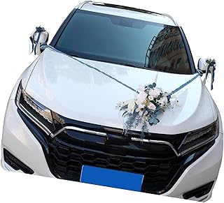 7-teilige Künstliche Für Hochzeitsauto Dekorationen Rücktürklinken Dekorationen Für Layout Set