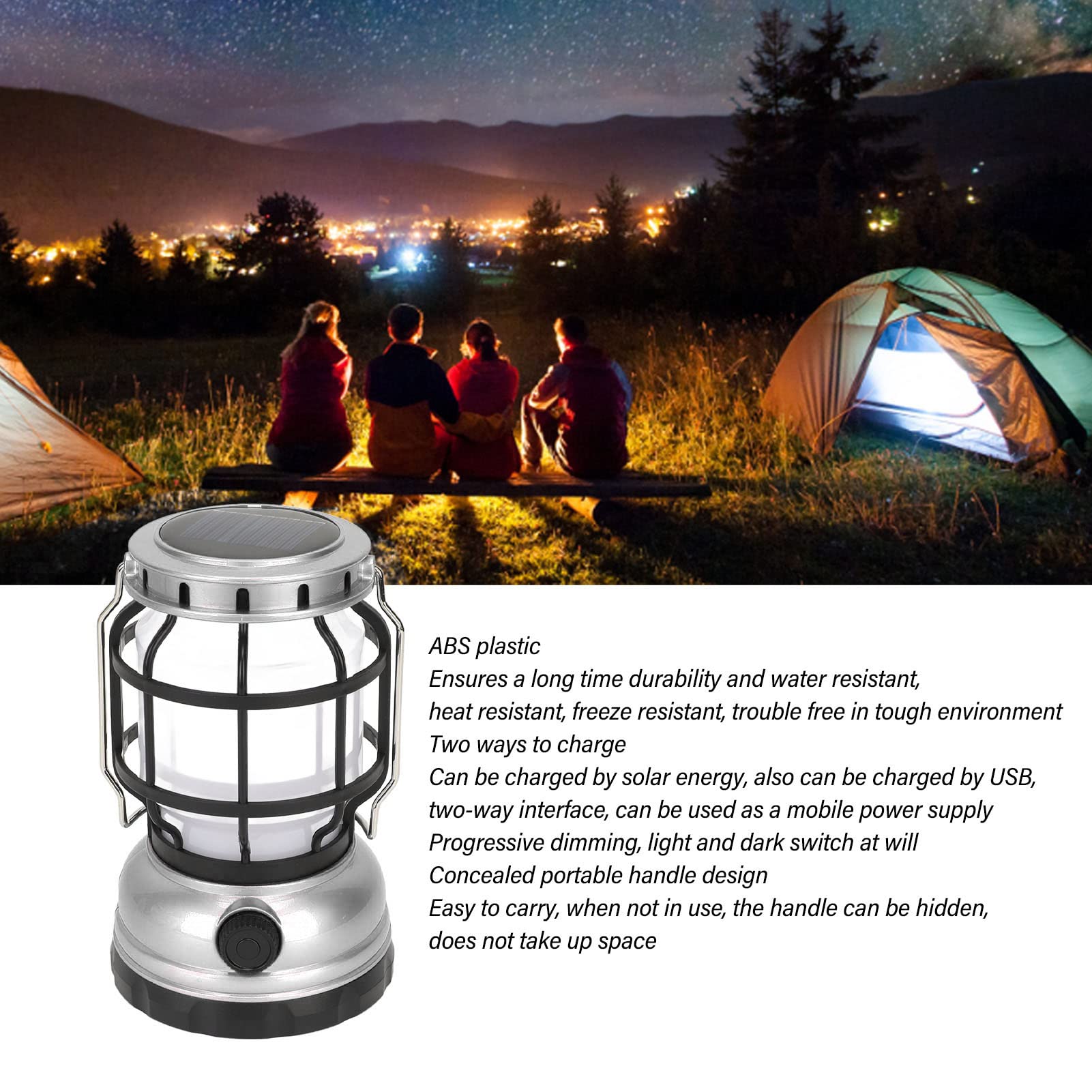 Lanterne De Camping Portable Rechargeable Par Usb - Lampe De Camping Lanterne De Camping Portable Rechargeable Par Usb - Lampe De Camping