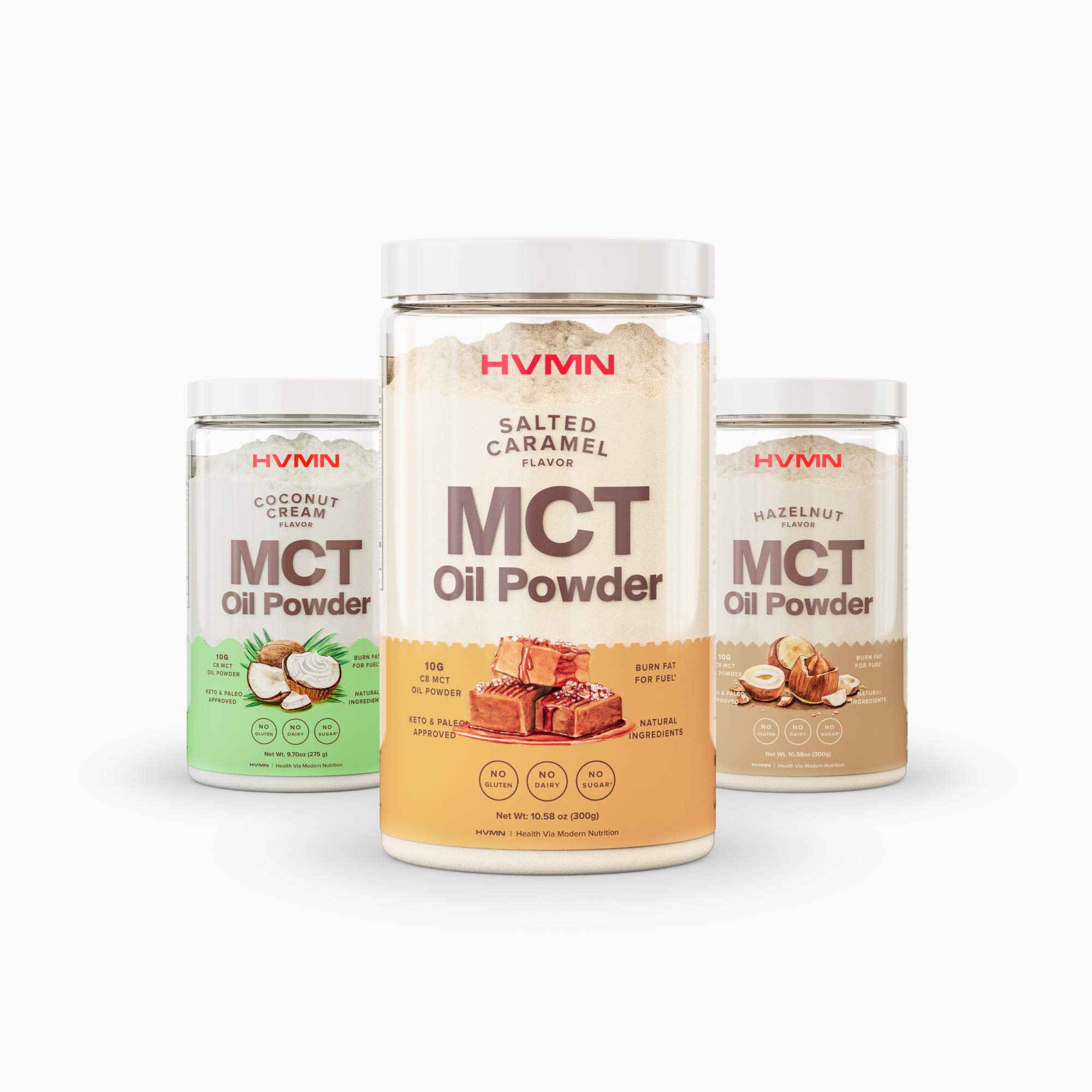 H.V.M.N. MCT Oil Powder - Keto Creamer Powder, for Keto Coffee Creamer, Keto Shake - Pure C8 MCT Oil