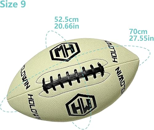Miniatura 4 de Fútbol holográfico luminoso reflectante para juegos nocturnos y entrenamiento, brilla en la oscuridad, gran regalo de juguete de fútbol americano