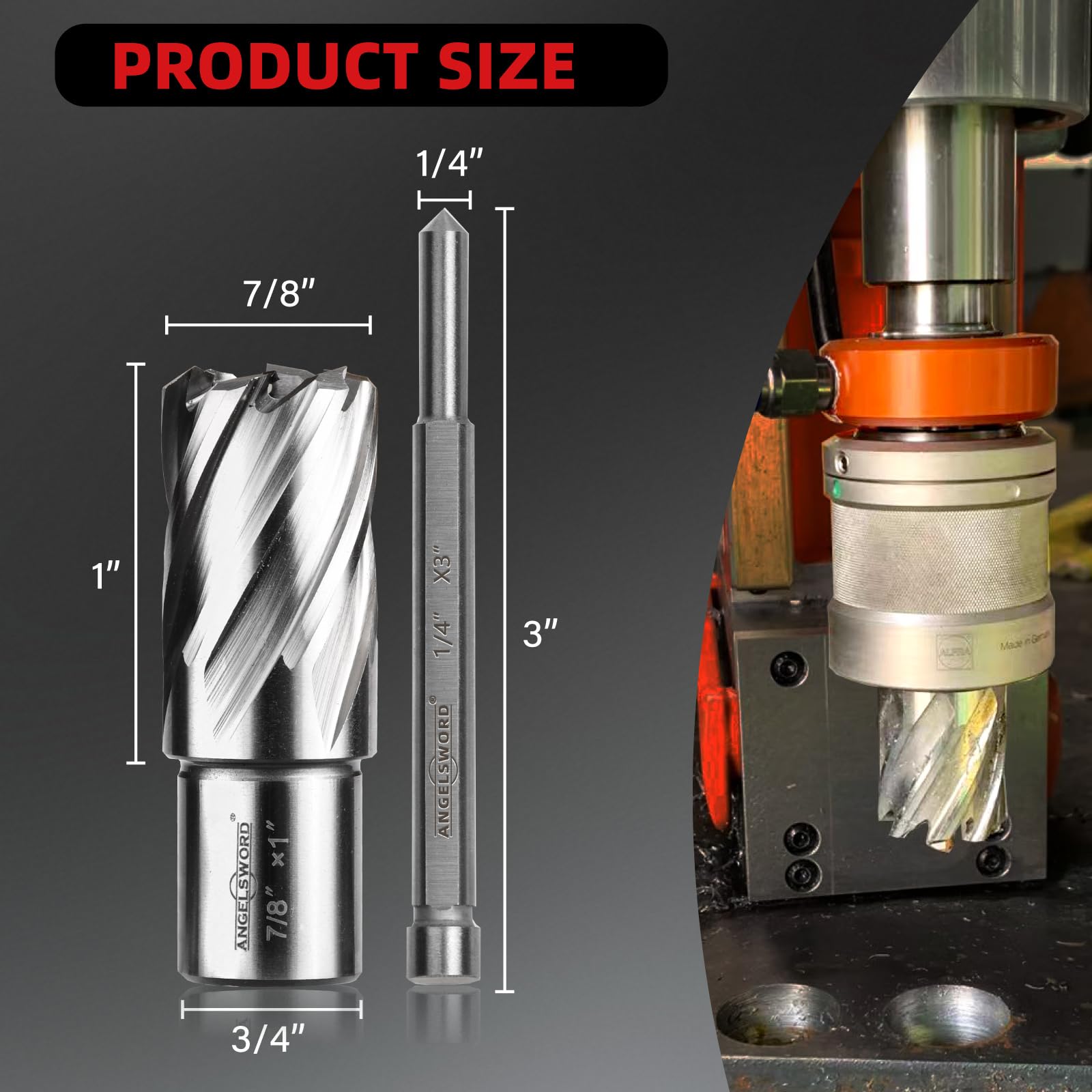 ANGELSWORD HSS Annular Cutter Diameter 7/8