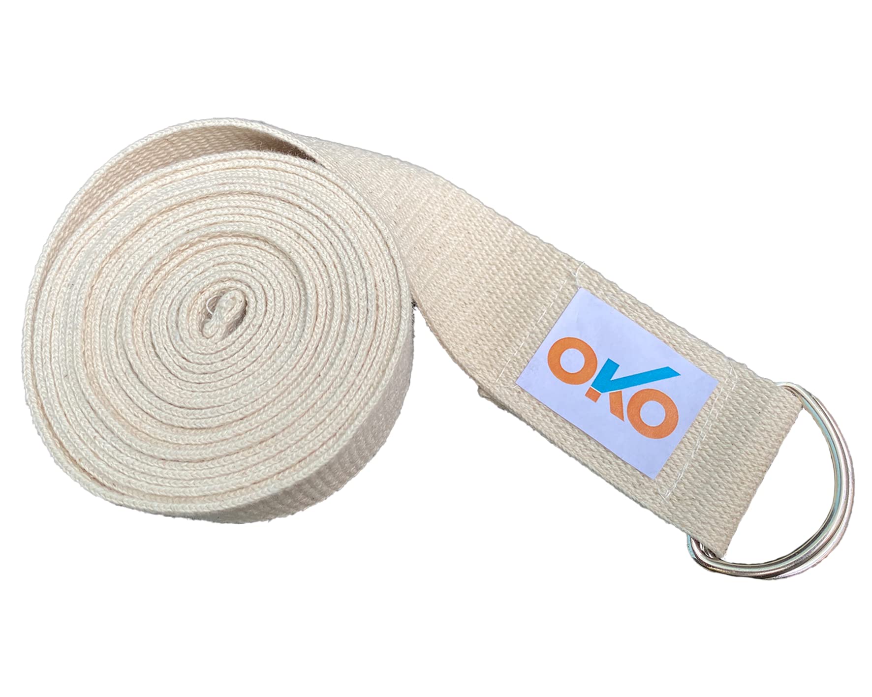OKO 1.5 inch belt 100% Soft Cotton Yoga Strap and Stretching Belt | 10 feet Long | D-Ring Buckle Strap | For Stretching, Yoga, Pilates, Dance, Gymnastics and Flexibility (B0C3YMNV3H) Amazon Price History, Amazon Price Tracker
