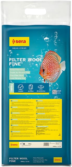 Sera Filtros de Lana Fina 1 kg - algodón filtrante Fino 1000 g