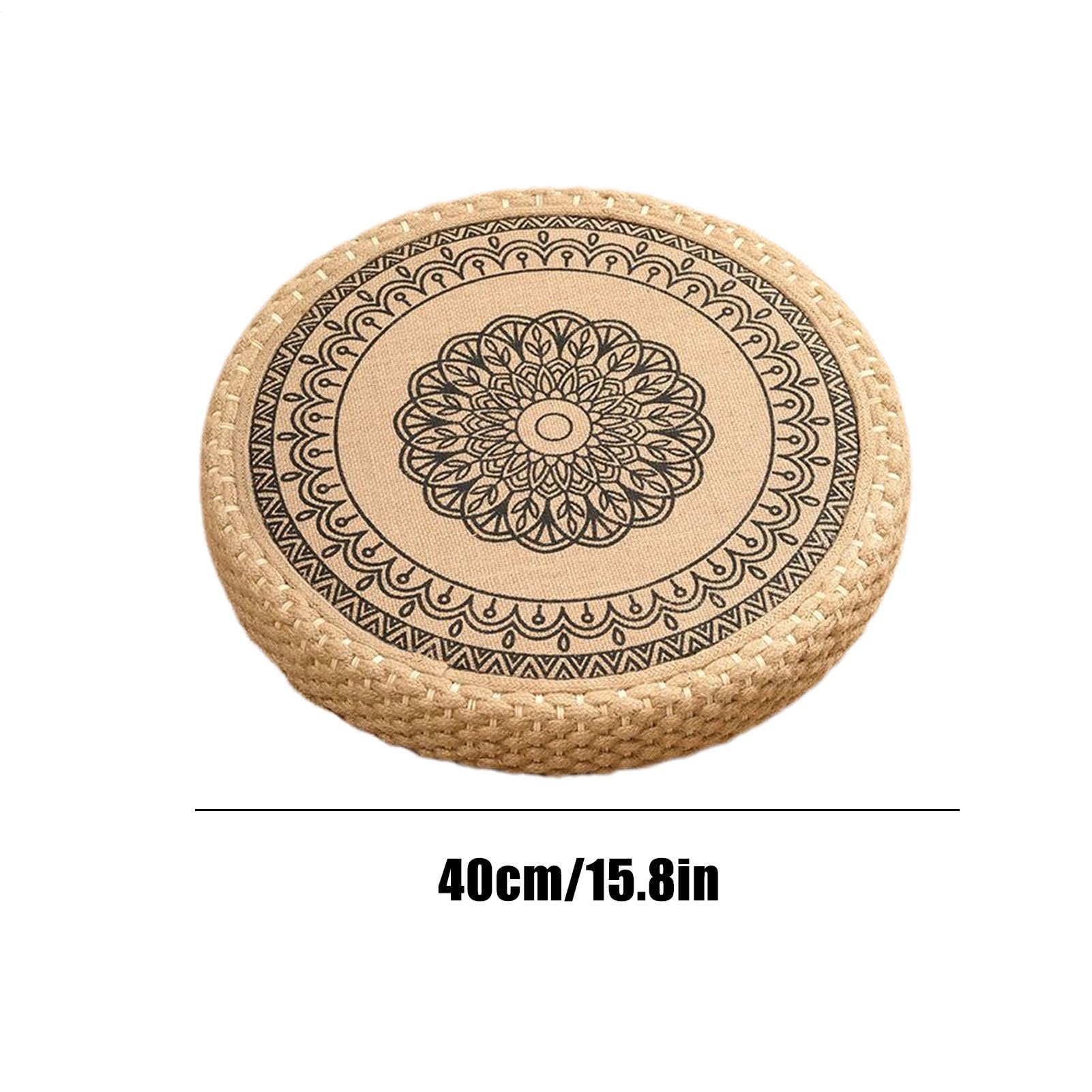 Cojín de Meditación para el Suelo Suave, Boho, Y Estable