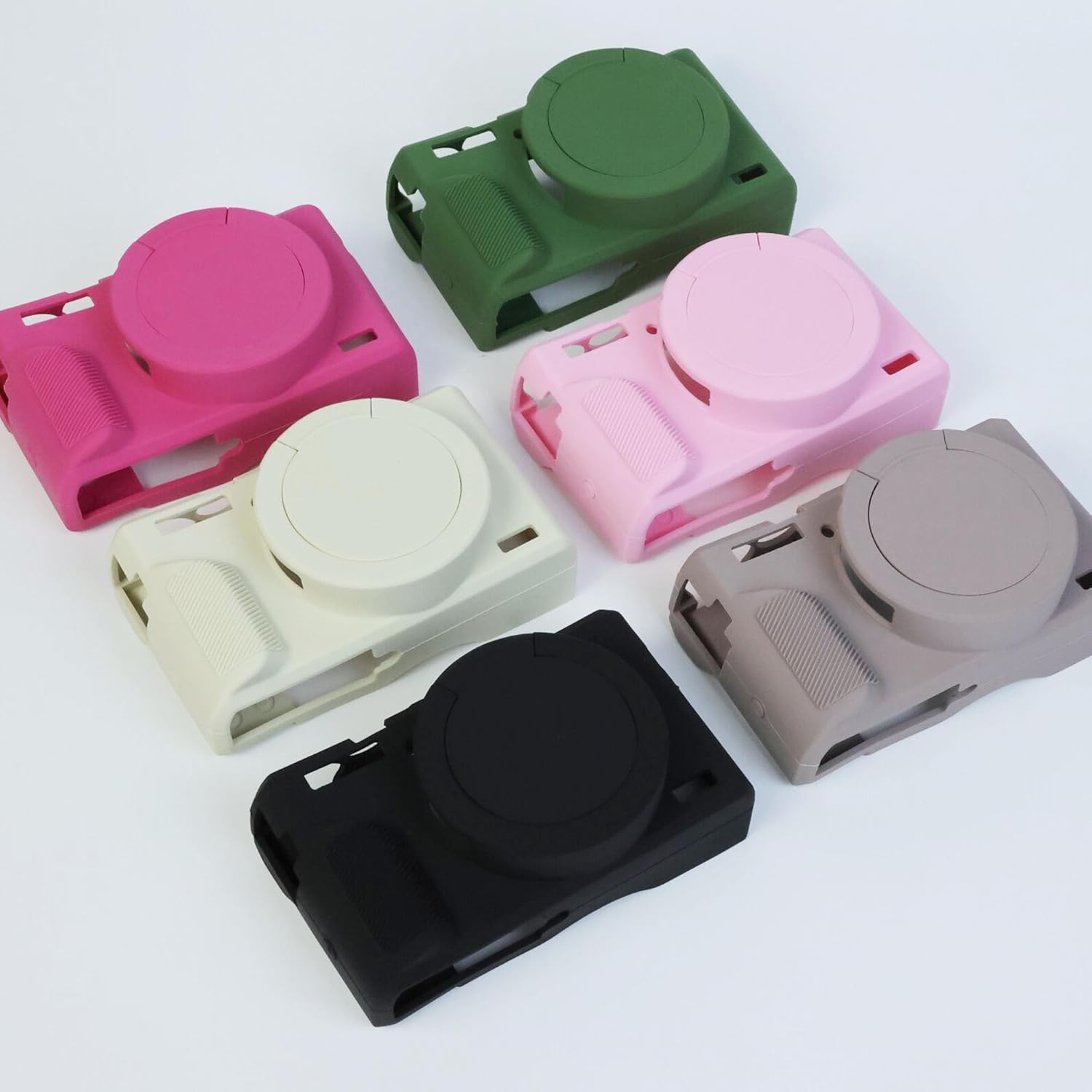 PCTC G7XIII Silicone Case, Soft Silicone Case for Canon Powershot G7X Mark III Digital Camera, G7X Mark III Accessories with Detachable Lens Cover (Grey) - Image 5