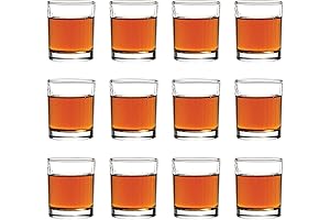 Vikko 3oz Shot Glasses Set: Clear Tequila Shot Glasses for Entertaining