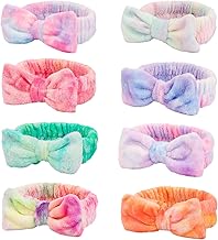 WSYUB Spa Headbands for Girls, Skincare Headband Kids,Headband for Washing Face, Makeup Headbands,Sleepover Party Headband for Teens,8pcs