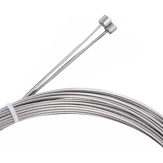 LORWADIYA Cycle Gear Shifter Cable 2pc, Rear Derailleur Cable 80 inch Long Bicycle Replaceable Wire Inner Derailleur Wire Stainless Steel Mountain
