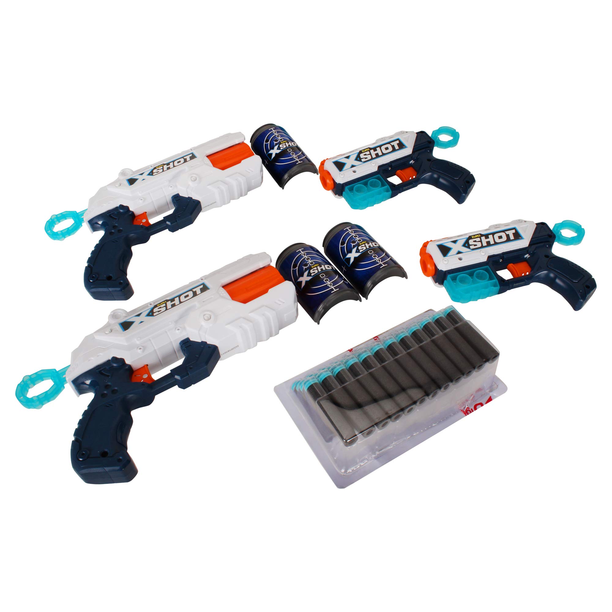 Zuru X Shot 2 Reflex and 2 Kickback Combo Pack-55Pcs : Amazon.in