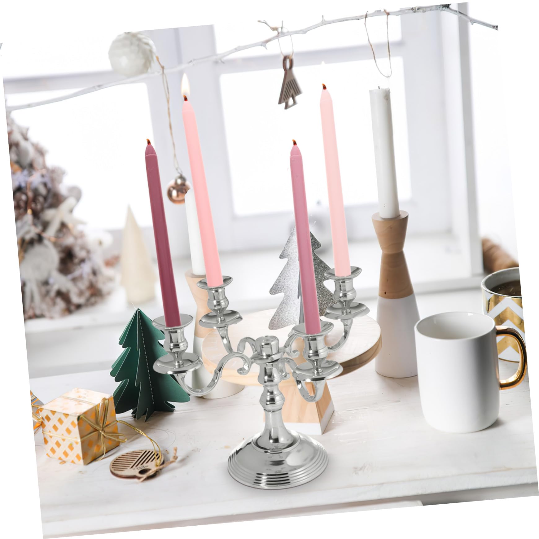 STOBAZA 4stücke Duftkerzen Mit Langem Stab Rauchfrei Romantisches Design Für Hochzeiten Und Partys Trendigen Pastellfarben Und Rosenduft Geschenkidee Für Festliche Anlässe