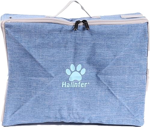 Miniatura 4 de Caja de arena portátil de viaje para gatos con tapa, caja de arena plegable para automóvil y gato, impermeable y fácil de limpiar