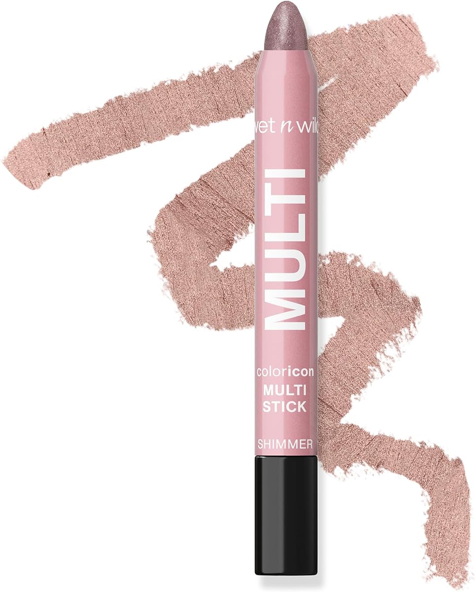 wet n wild Color Icon Cream Eyeliner Sombra de ojos Multi-Stick, hidratante, nutritiva aterciopelada crema a polvo Fórmula edificable y mezclable, libre de crueldad animal y vegana - Ros-I-Locks