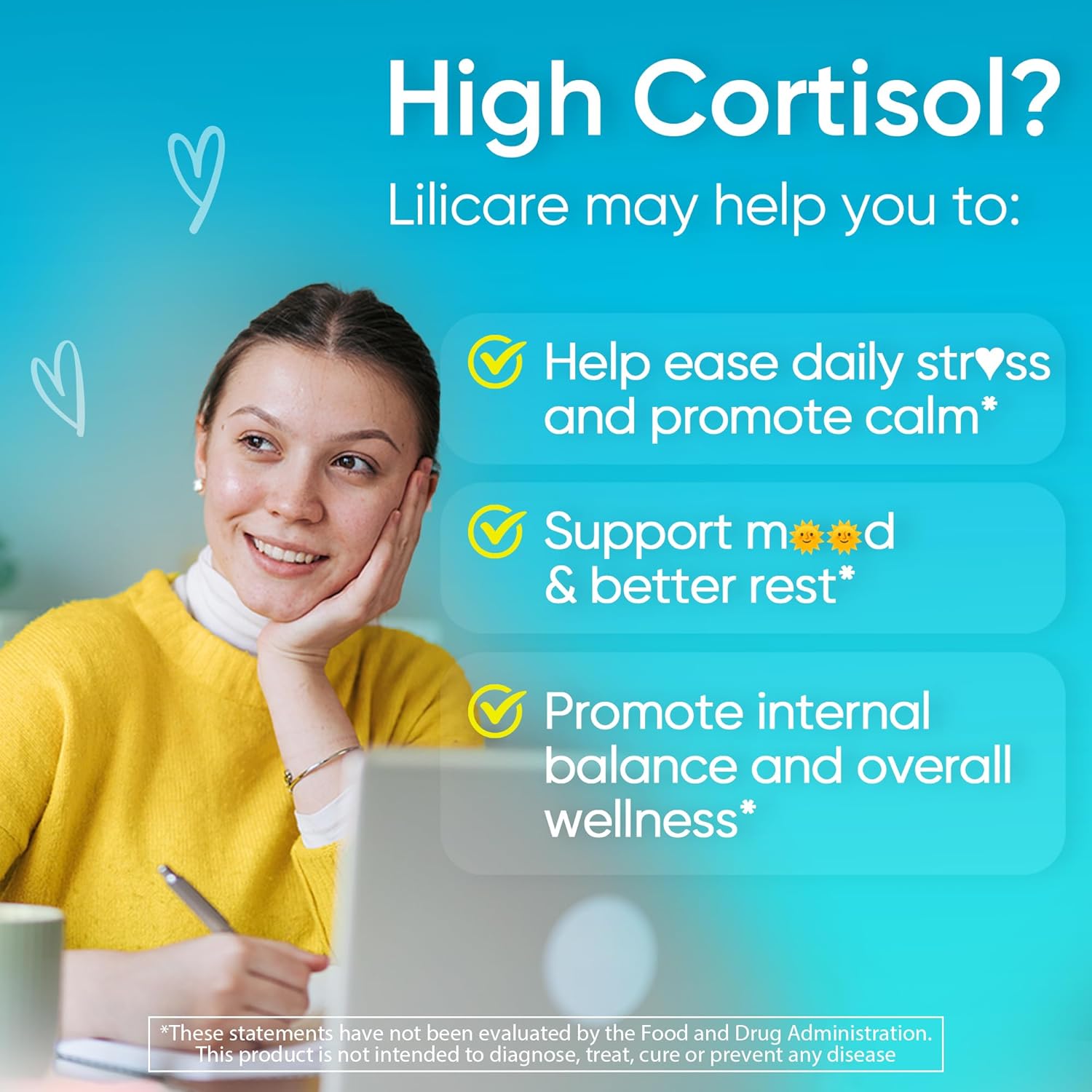 Cortisol Gummies for Women & Men, Sugar Free Cortisol Reducer Supplements w/ Magnesium, Ashwagandha, Mushroom, L-theanine, Rhodiola, Vitamin B6 B12 for Cortisol Detox, Relax, Sleep Support 2 Pack