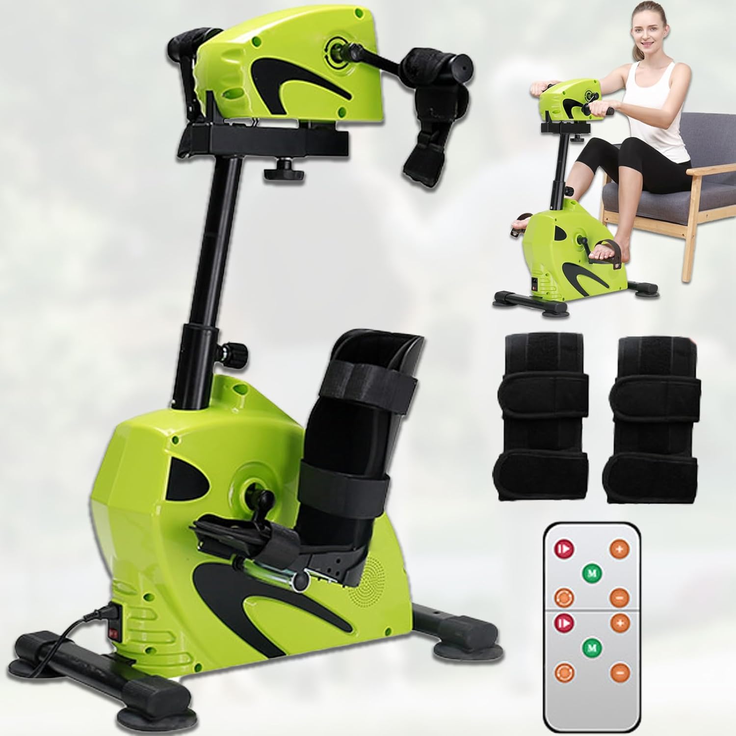 Electric Pedal Exerciser for Upper and Lower Limbs Fitness, Suitable for Elderly and Users of All Mobility Levels, Great for Fitness and Active Recovery