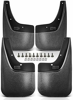 A-Premium Set of 4PCS Mud Flaps Splash Guards Mudguards Mudflaps with Hardware Kits Accessory Compatible with GMC Sierra 1500 14-19, Sierra 2500 HD 3500 HD 15-19, Pickup, Front LH RH and Rear LH RH