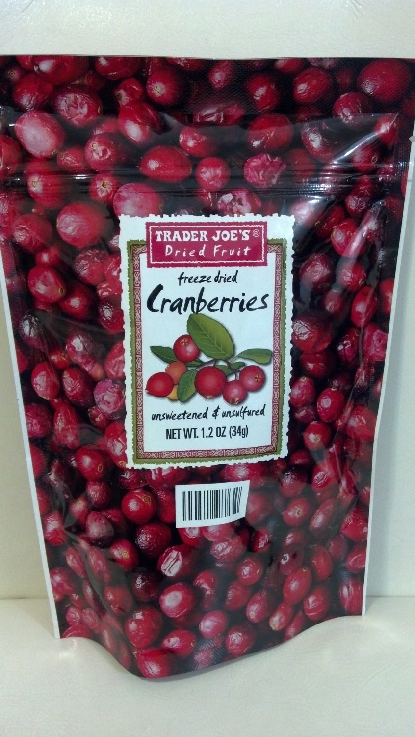 Trader Joe's Freeze Dried Cranberries (Pack of 4) Grocery