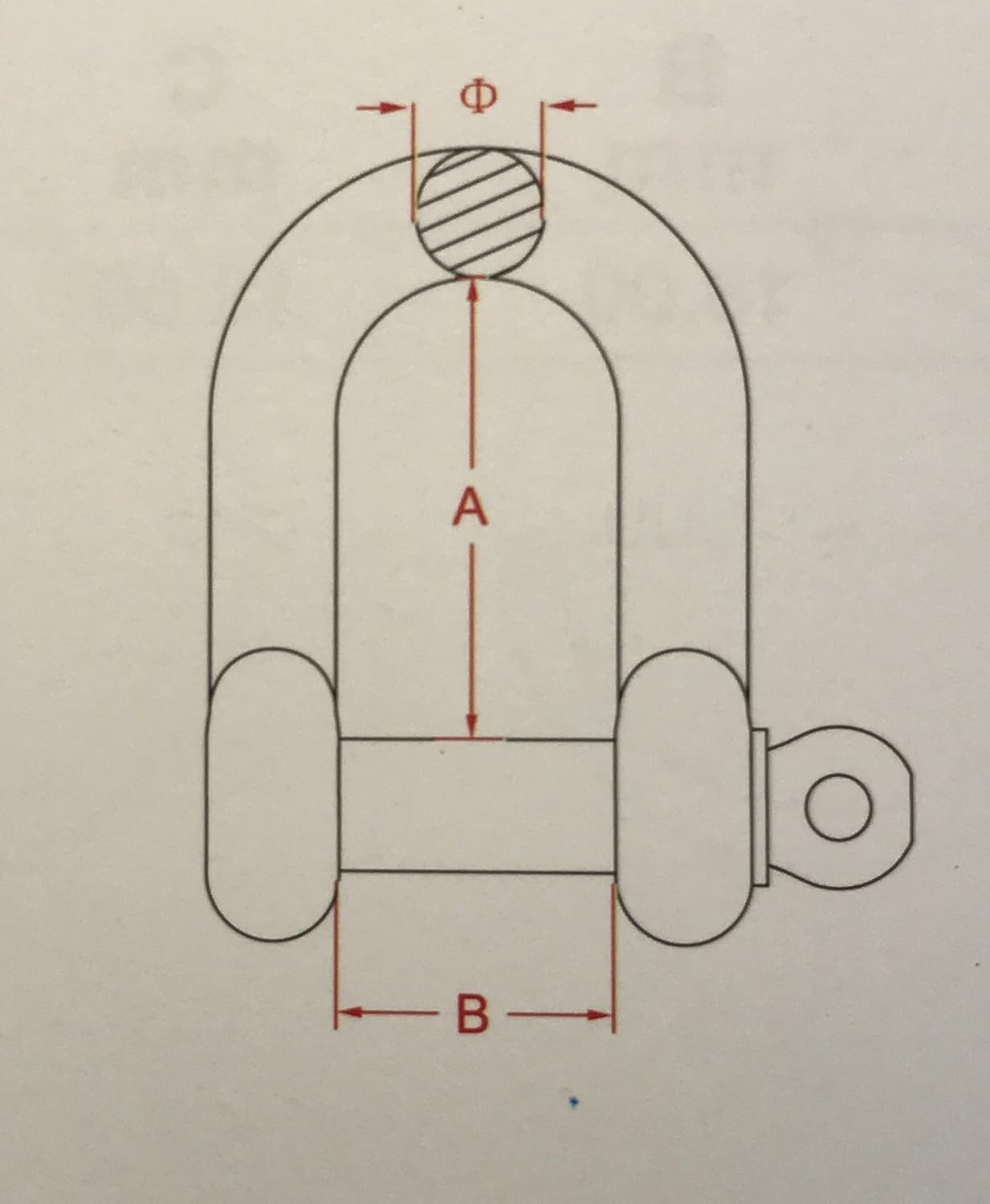 US Stainless Stainless Steel 316 Forged D Shackle Marine Grade 1/2" Dee (12mm) - Image 4