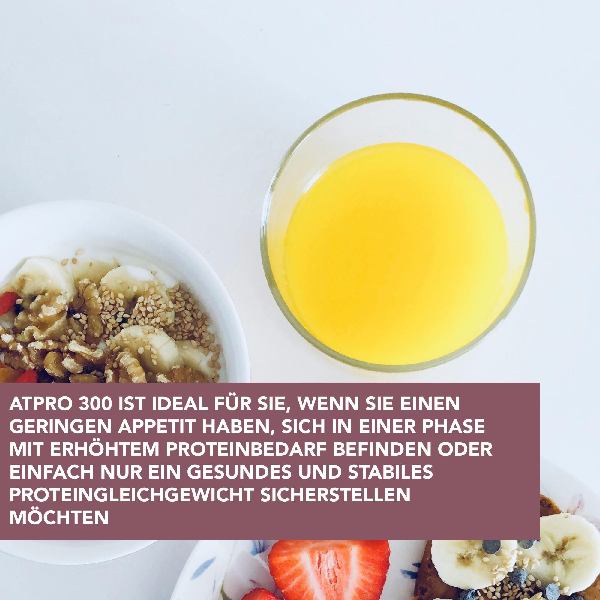 ATPRO 300 Neutrales Proteinpulver, Molkenisolat und Kollagen 1000g