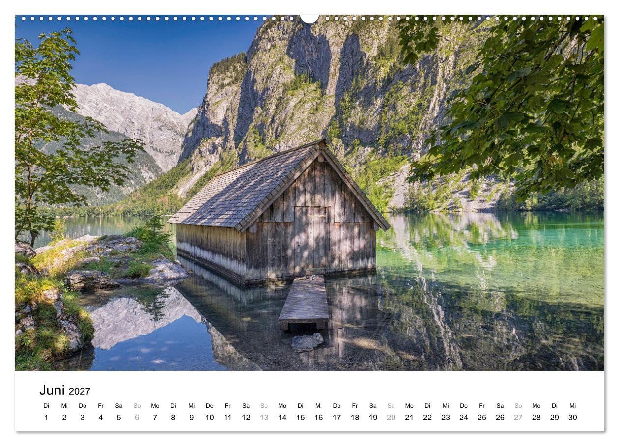 CALVENDO - Berchtesgadener Land - Wanderhighlights in Bayern (hochwertiger Premium Wandkalender 2027 DIN A2 quer), Kunstdruck in Hochglanz: Die schönsten Ausflugsziele rund um den Königssee.