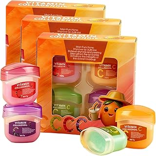 Lip Care Set, 4Packs Lip Balm Bulk Collection...