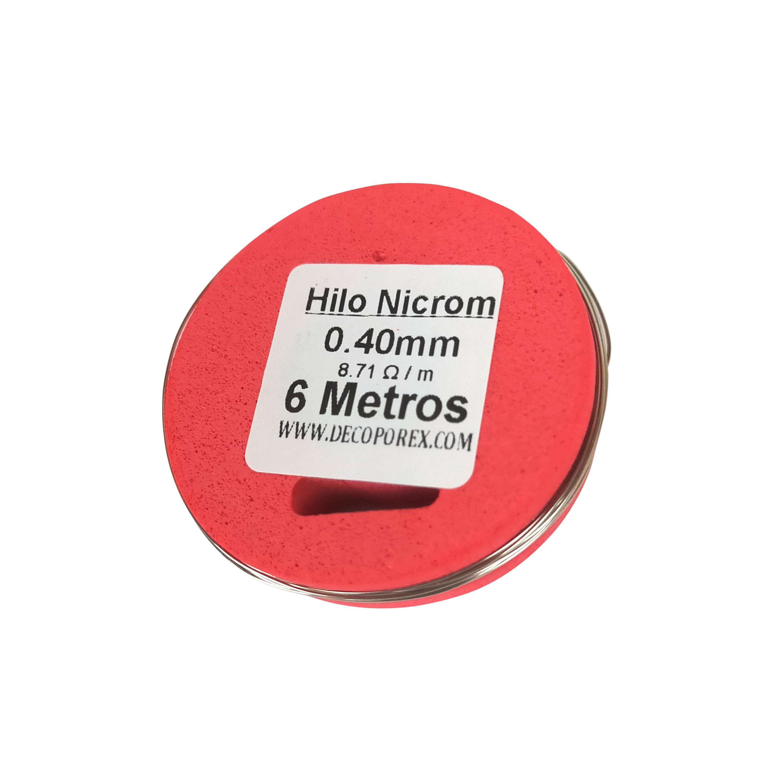 Bobina hilo de resistencia Nicrom 0,40 mm 6 metros