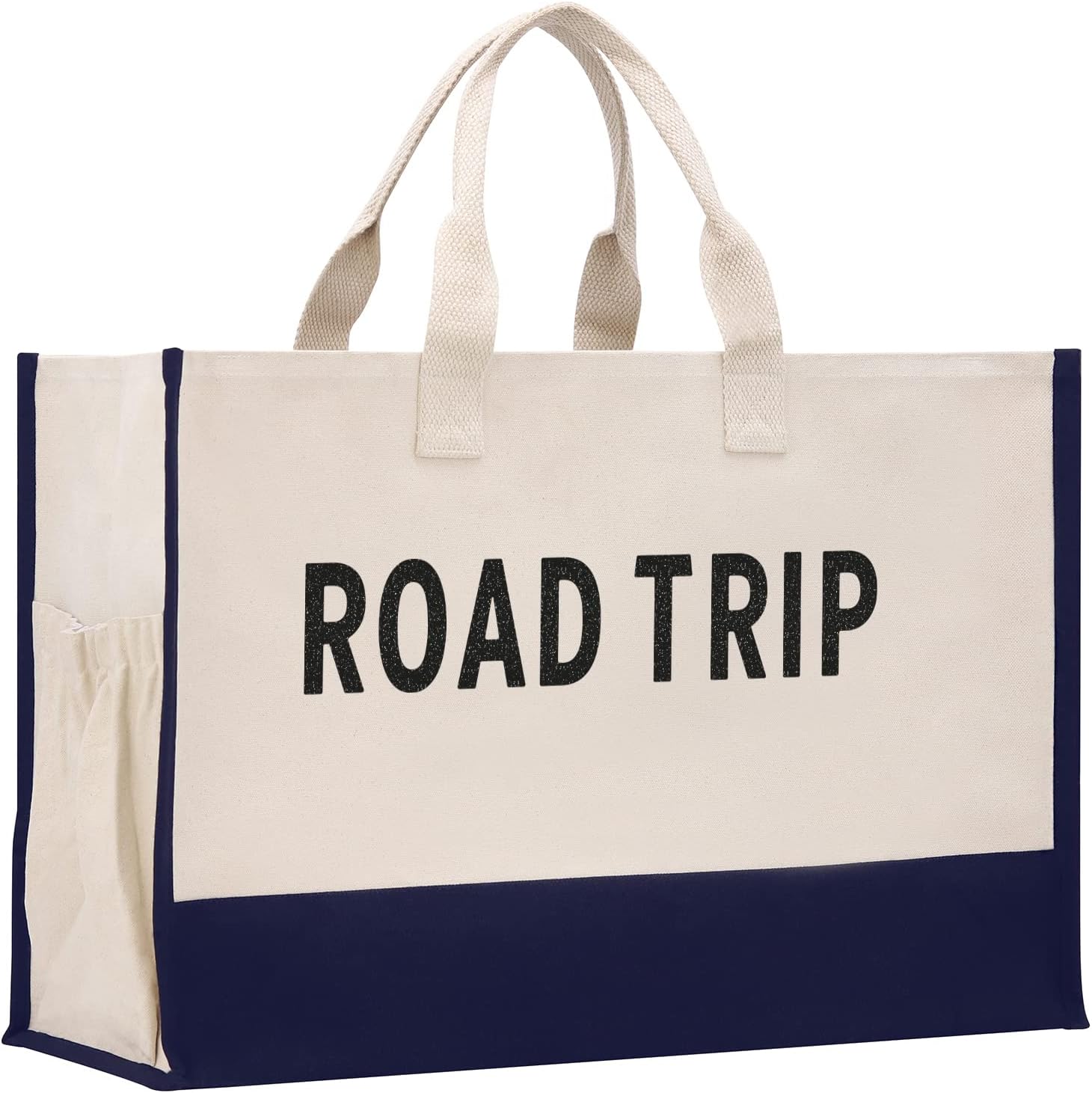 VANESSA ROSELLA Beach Tote Bag XL Oversized Zipper and Inner Pockets