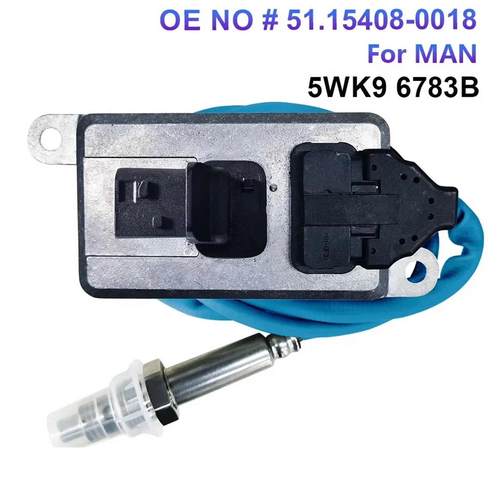 Adapter Pasuje Do Sondy NGK Chip Ciężarówek M-an Euro6 51154080018 5WK96783B 51.15408-0018 Samochód 24 V Czujnik Tlenu Nox Azotu Bezprzewodowy czujnik tlenku węgla